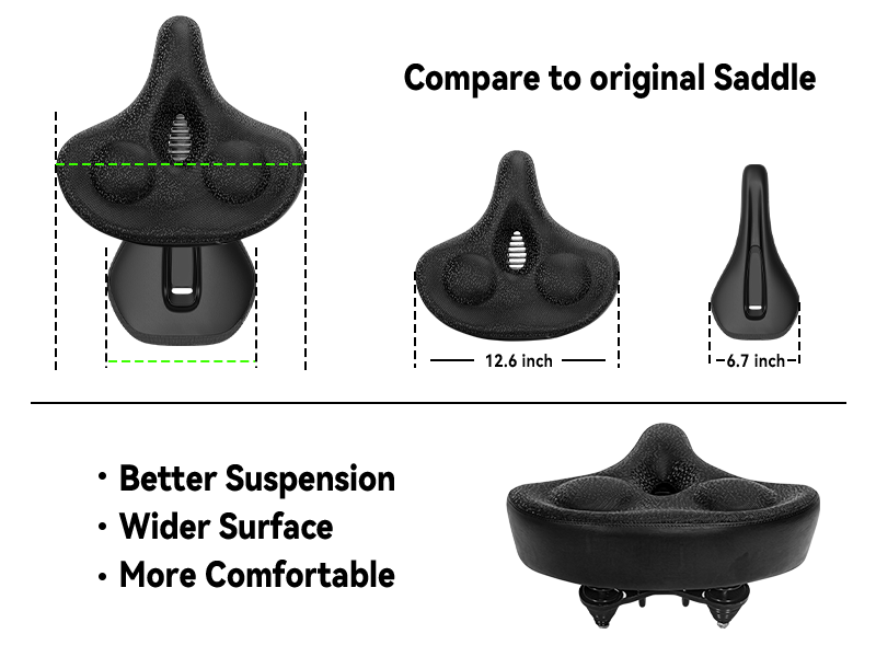 Oversized Comfortable Saddle