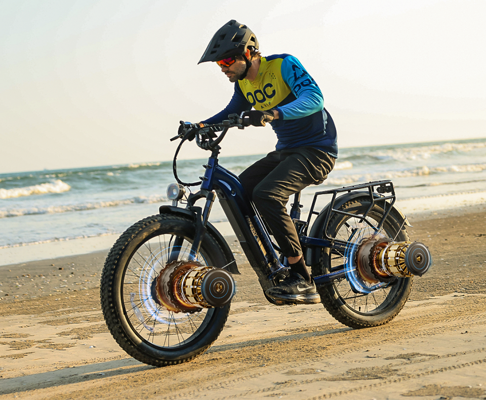Freesky Ranger Air M-540 dual motor AWD system — 3500W peak electric bike Canada
